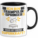 Trampolinspringer Tasse Geschenk für Trampolinspringer Geburtstag Lustiger Spruch Kaffee-Becher Was Ist Deine Superkraft Schwarz Trendation