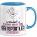 Reitsportler Geschenk Tasse So Gut Kann Nur Ein Reitsportler Aussehen Geschenkidee Kaffee-Becher Blau Trendation