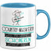 Country-Musikerin Weil Es Keinen Schöneren Beruf Gibt Tasse Geschenk für Eine Country-Musikerin Lustig Blau Trendation