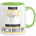 Violinistin Tasse Geschenk Becher Stark Attraktiv Furchtlos Violinistin Lustige Geschenkidee Grün Trendation