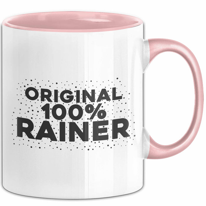 Rainer Tasse Original 100% Rainer Geschenk Rosa Trendation