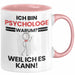 Psychologe Geschenk Tasse Lustiger Spruch Ich Bin Psychologe Warum Weil Ich Es Kann Geschenkidee Bester Psychologe Geburtstag Kaffee-Becher Rosa Trendation