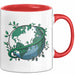 Öko Krieger Tasse Geschenkidee für Grünen Planeten Rot Trendation