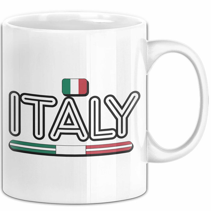 Italien Italien Karte Tasse Geschenk Lustige Geschenkidee Spruch Italien Weiß Trendation