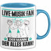 Live-Musik-Fan Tasse Geschenk für Live-Musik-Fan Der Mann Der Alles Kann Geschenkidee zum Geburtstag Blau Trendation