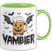 Halloween Tasse Geschenk Vambier Humor Tassen Kaffee-Becher Grün Trendation