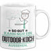 Outdoor-Koch Geschenk Tasse So Gut Kann Nur Ein Outdoor-Koch Aussehen Geschenkidee Kaffee-Becher Weiß Trendation