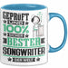 Songwriter Geschenk Lustiger Spruch für Songwriter Geschenkidee Bester Songwriter Der Welt Blau Trendation