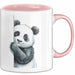 Süßer Panda Tasse Geschenk Lustige Geschenkidee Spruch Rosa Trendation