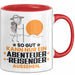 Abenteurreisender Geschenk Tasse So Gut Kann Nur Ein Abenteurreisender Aussehen Geschenkidee Kaffee-Becher Rot Trendation