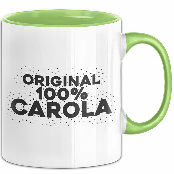 Carola Tasse Original 100% Carola Geschenk Grün Trendation