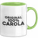 Carola Tasse Original 100% Carola Geschenk Grün Trendation