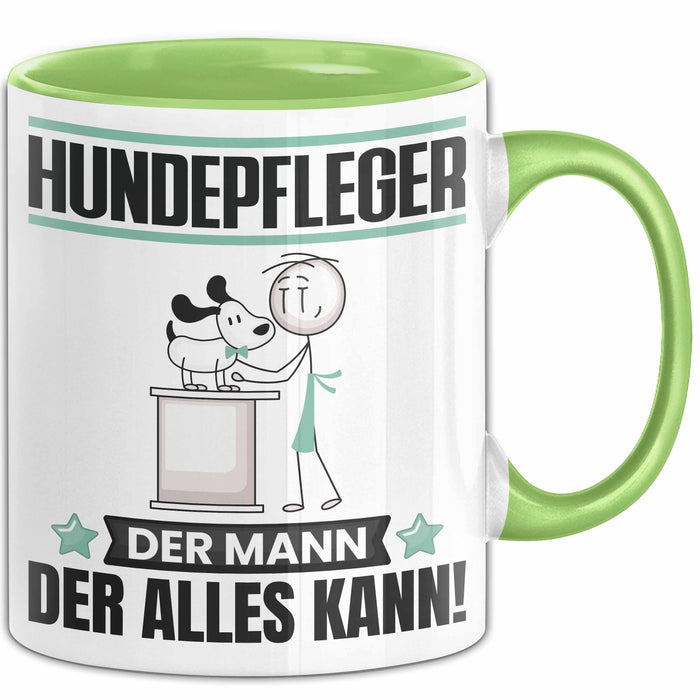 Hundepfleger Tasse Geschenk für Hundepfleger Der Mann Der Alles Kann Geschenkidee zum Geburtstag Grün Trendation