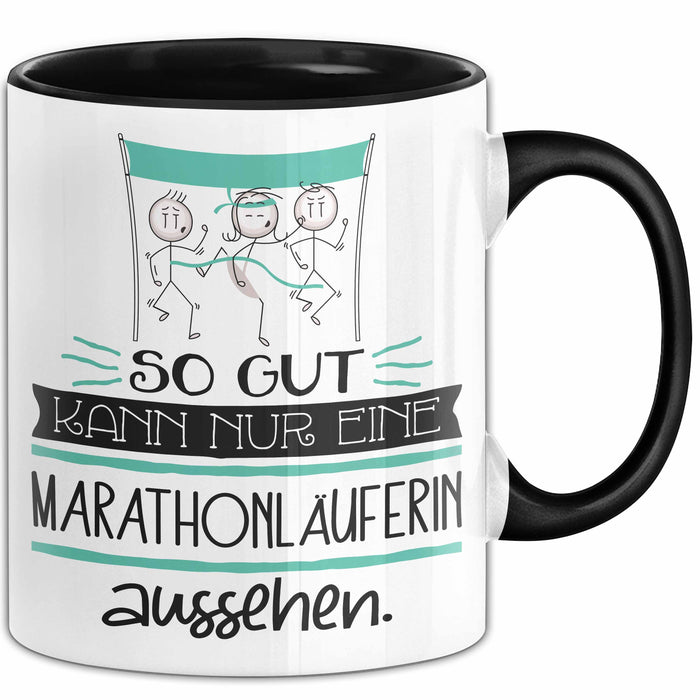 Marathonläuferin Geschenk Tasse So Gut Kann Nur Eine Marathonläuferin Aussehen Geschenkidee Geburtstag Weihnachten Lustig Trendation