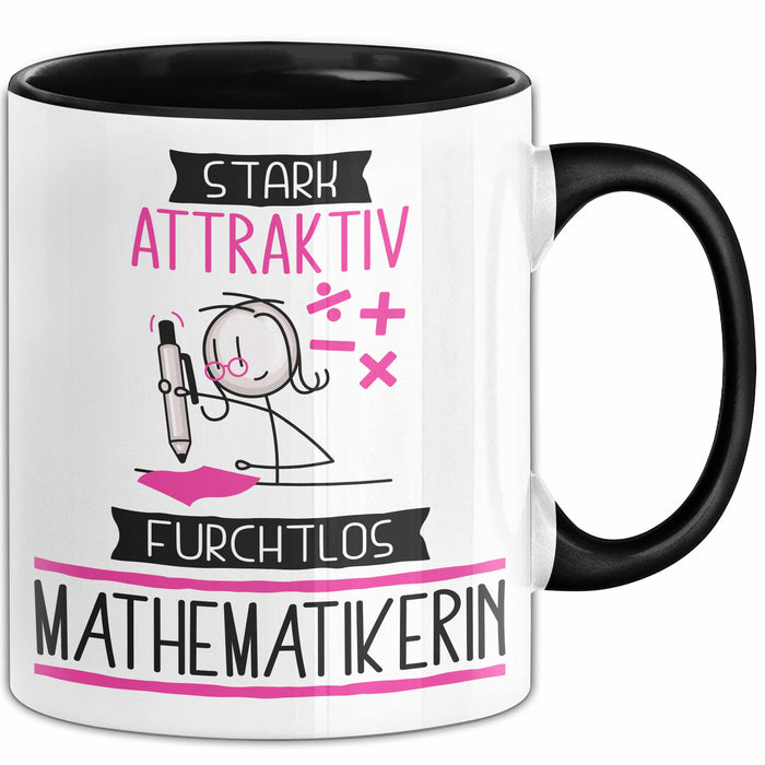 Mathematikerin Tasse Geschenk Becher Stark Attraktiv Furchtlos Mathematikerin Lustige Geschenkidee Trendation