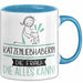 Katzenliebhaberin Geschenk Tasse Becher Die Frau Die Allen Kann Geschenkidee für eine Katzenliebhaberin Lustig Blau Trendation