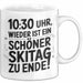 Skifahren Tasse Geschenk Wieder ein schöner Skitag Skifahrer Weiß Trendation