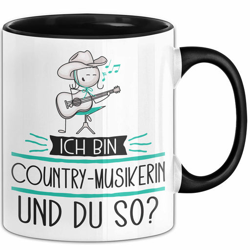 Country-Musikerin Tasse Geschenk Ich Bin Country-Musikerin Und Du So Geschenkidee Lustiger Spruch Becher Trendation