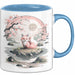 Fuchs Tierliebhaber Tasse Geschenk Lustige Geschenkidee Spruch Japanischer Kitsune Fuchs Blau Trendation