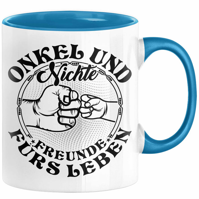 Onkel Und Nichte Geschenke Partner Tasse Faust Geschenkidee für Nichte Onkel von Nichte Blau Trendation