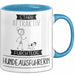 Hundeausführerin Tasse Geschenk Becher Stark Attraktiv Furchtlos Hundeausführerin Lustige Geschenkidee Blau Trendation