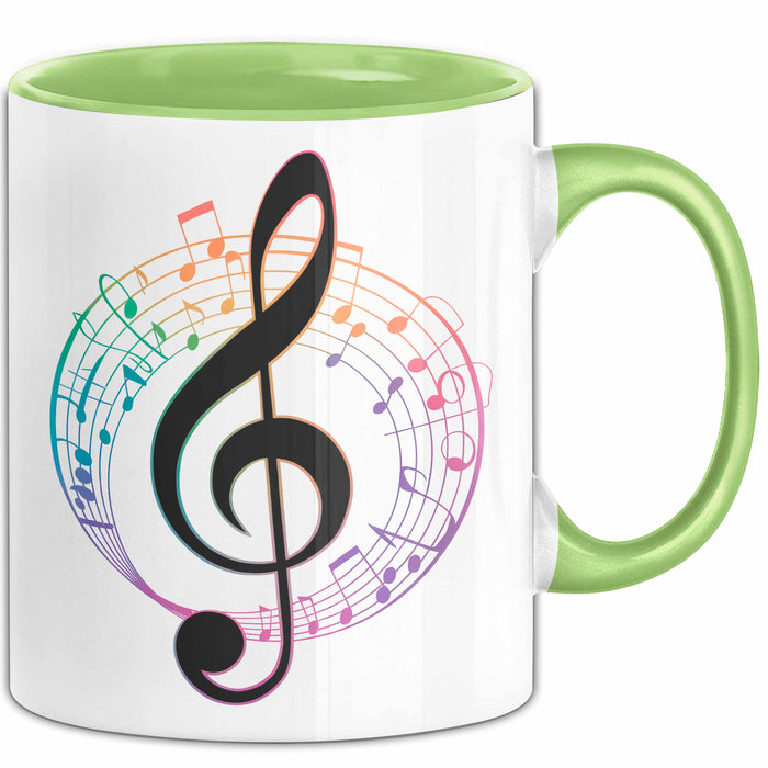 Musikliebhaber Musiker Tasse Geschenk Lustige Geschenkidee Spruch Grün Trendation