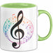 Musikliebhaber Musiker Tasse Geschenk Lustige Geschenkidee Spruch Grün Trendation
