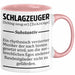 Schlagzeug-Spieler Geschenk Drummer Tasse Geschenkidee Spruch Schlagzeuger Definition Schlagzeuger Rosa Trendation