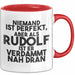 Rudolf Tasse Niemand Ist Perfekt, Aber Als Rudolf Ist Er Verdammt Nah Dran Rot Trendation