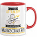 Musikschülerin Tasse Geschenk Becher Stark Attraktiv Furchtlos Musikschülerin Lustige Geschenkidee Rot Trendation