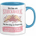 Stricken Tasse Geschenk Strickaholic Auf Dem Weg Zur Besserung Geschenkidee Hobby Blau Trendation