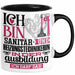 Sanitär- und Heizungstechnikerin Ausbildung Start Geschenk Tasse Ich Bin Sanitär- und Heizungstechnikerin In Der Ausbildung Ich Darf Das Kaffee-Becher Geschenkidee Schwarz Trendation