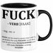 F*** Tasse Geschenk Schimpfwort 18+ Geschenkidee Männer Frauen Arbeitskollege Geschenkidee Kaffee-Becher Schwarz Trendation