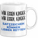Deutschlehrer Unterricht Tasse Geschenk Lustige Geschenkidee Spruch Wir Essen Kinder Weiß Trendation