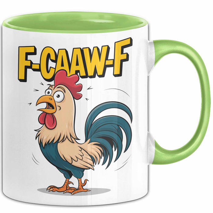 Hahn Tasse Geschenk F-Caaw-F Lustige Geschenkidee Vogel Bauernhof