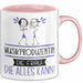 Musikproduzentin Geschenk Tasse Becher Die Frau Die Allen Kann Geschenkidee für eine Musikproduzentin Lustig Rosa Trendation