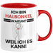 Halbonkel Geschenk Tasse Lustiger Spruch Ich Bin Halbonkel Warum Weil Ich Es Kann Geschenkidee Bester Halbonkel Geburtstag Kaffee-Becher Rot Trendation