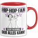 Hip-Hop-Fan Tasse Geschenk für Hip-Hop-Fan Der Mann Der Alles Kann Geschenkidee zum Geburtstag Rot Trendation