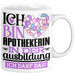 Apothekerin Ausbildung Start Geschenk Tasse Ich Bin Apothekerin In Der Ausbildung Ich Darf Das Kaffee-Becher Geschenkidee Weiß Trendation