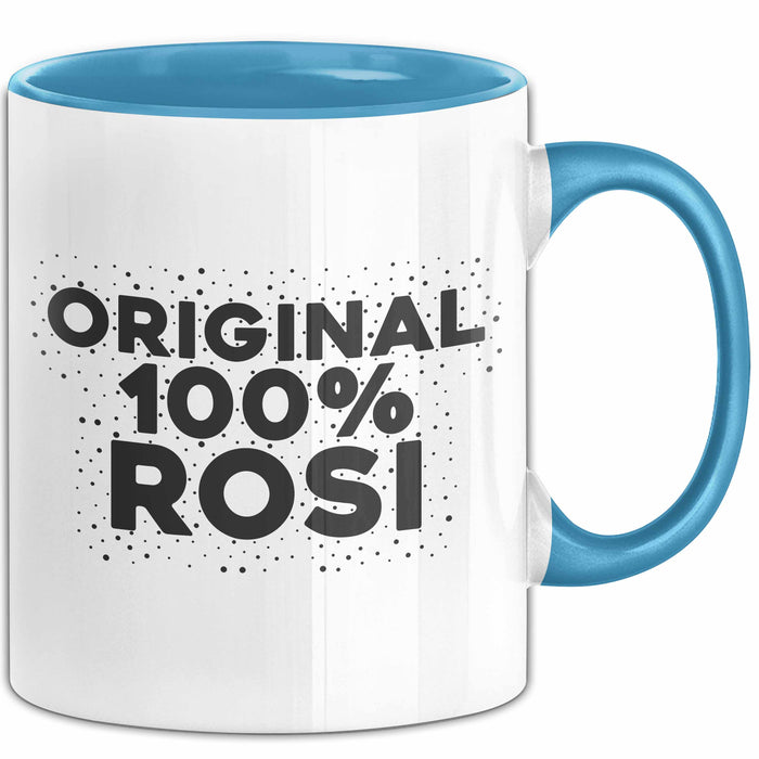 Rosi Tasse Original 100% Rosi Geschenk Blau Trendation