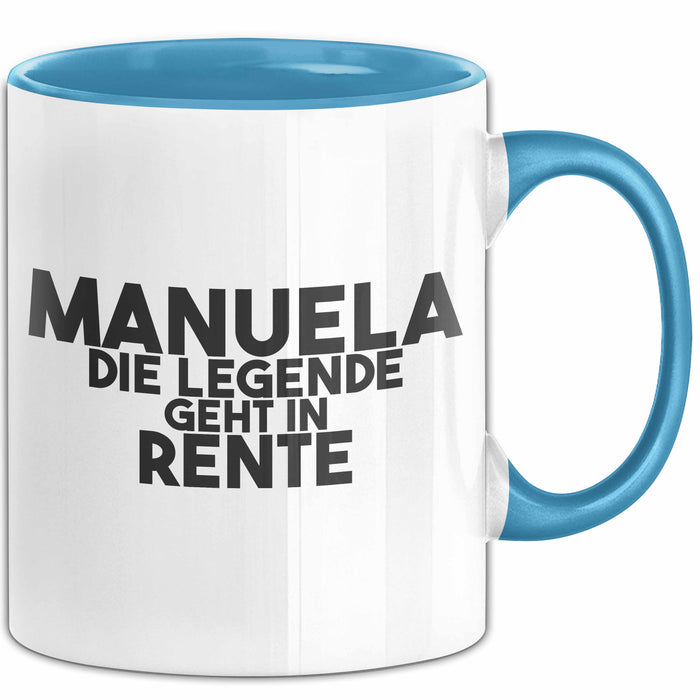Manuela Tasse Manuela – Die Legende Geht In Rente Geschenk