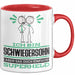 Schwiegersohn Geschenk Tasse Ich Bin Schwiegersohn Aber Sag Doch Einfach Superheld Lustige Geschenkdiee für Schwiegersohn Kaffee-Becher Rot Trendation