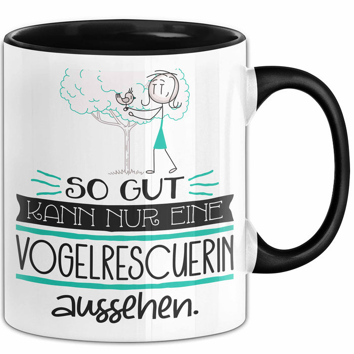 Vogelrescuerin Geschenk Tasse So Gut Kann Nur Eine Vogelrescuerin Aussehen Geschenkidee Geburtstag Weihnachten Lustig Trendation
