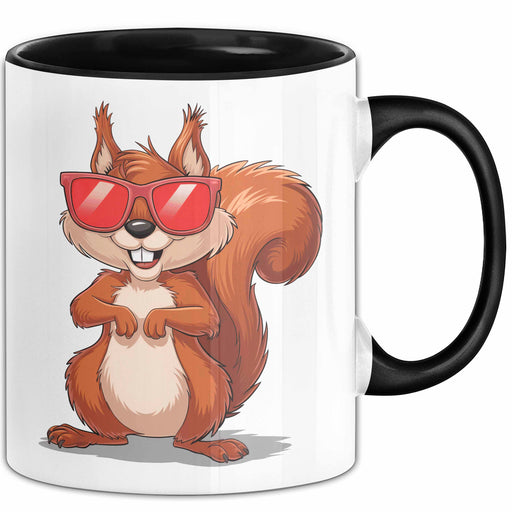 Eichhörnchen Tierliebhaber Sonnenbrille Tasse Geschenk Lustige Geschenkidee Spruch Trendation