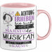 Musikfan Tasse Geschenk Lustiger Spruch Bitte Erheben Sie Sich Seine Majestät Die Musikfan Betritt Den Raum Rosa Trendation