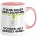 Gleitschirmflieger Geschenk Tasse Lustige Geschenkidee Geburtstag für Gleitschirmflieger Ich Bin Dieser Legendäre Gleitschirmflieger Von Dem Alle Geredet Haben Kaffee-Becher Rosa Trendation