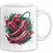 Chili Tasse Geschenk für Scharfesser Lustiger Spruch Weiß Trendation