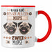 Mops Besitzer Tasse Geschenk Lustiger Spruch Geschenkidee Was Ist Besser Als Ein Mops Rot Trendation