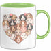 Meerschweinchen Herz Tierliebhaber Tasse Geschenk Lustige Geschenkidee Spruch Grün Trendation