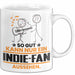 Indie-Fan Geschenk Tasse So Gut Kann Nur Ein Indie-Fan Aussehen Geschenkidee Kaffee-Becher Weiß Trendation